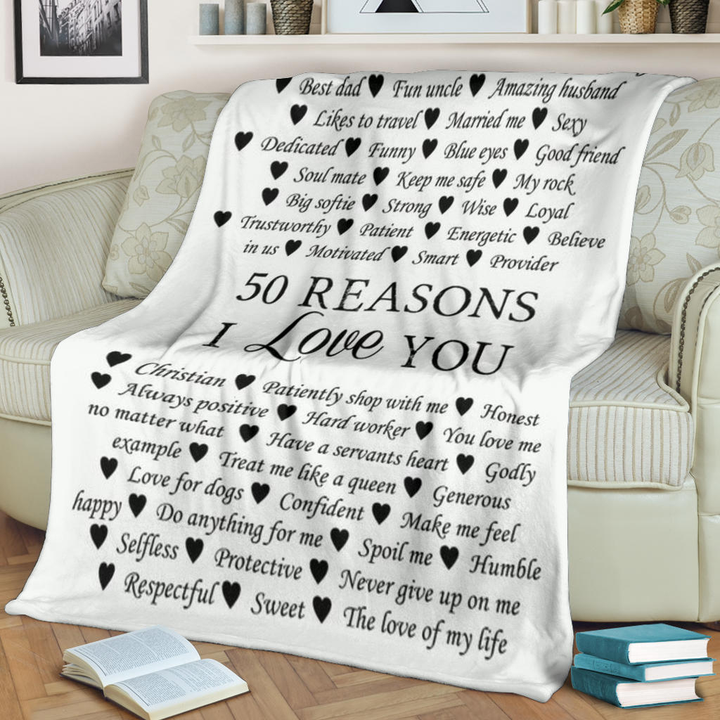 50 Reasons I Love You Blanket