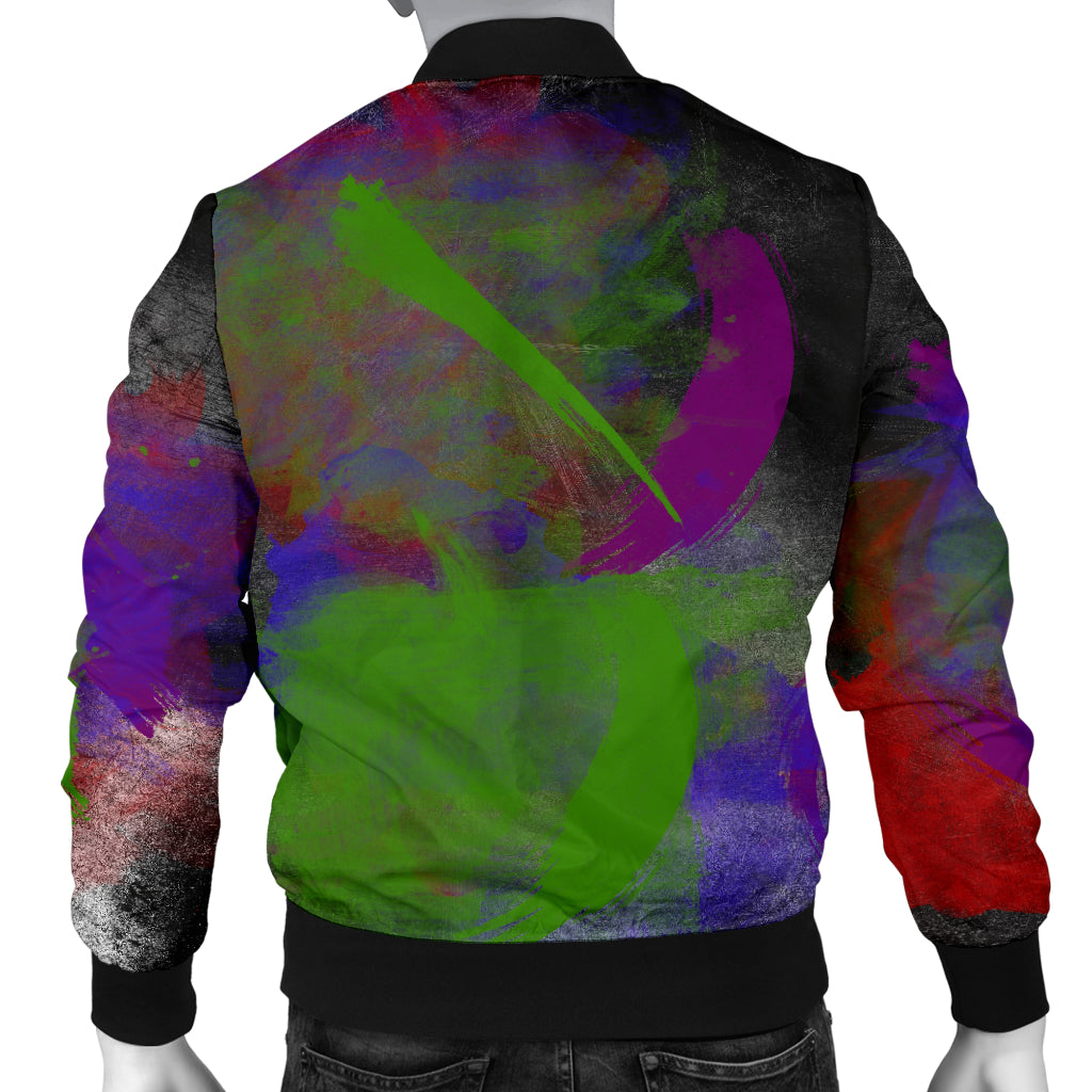Multi-Colored Men's Bomber Jacket