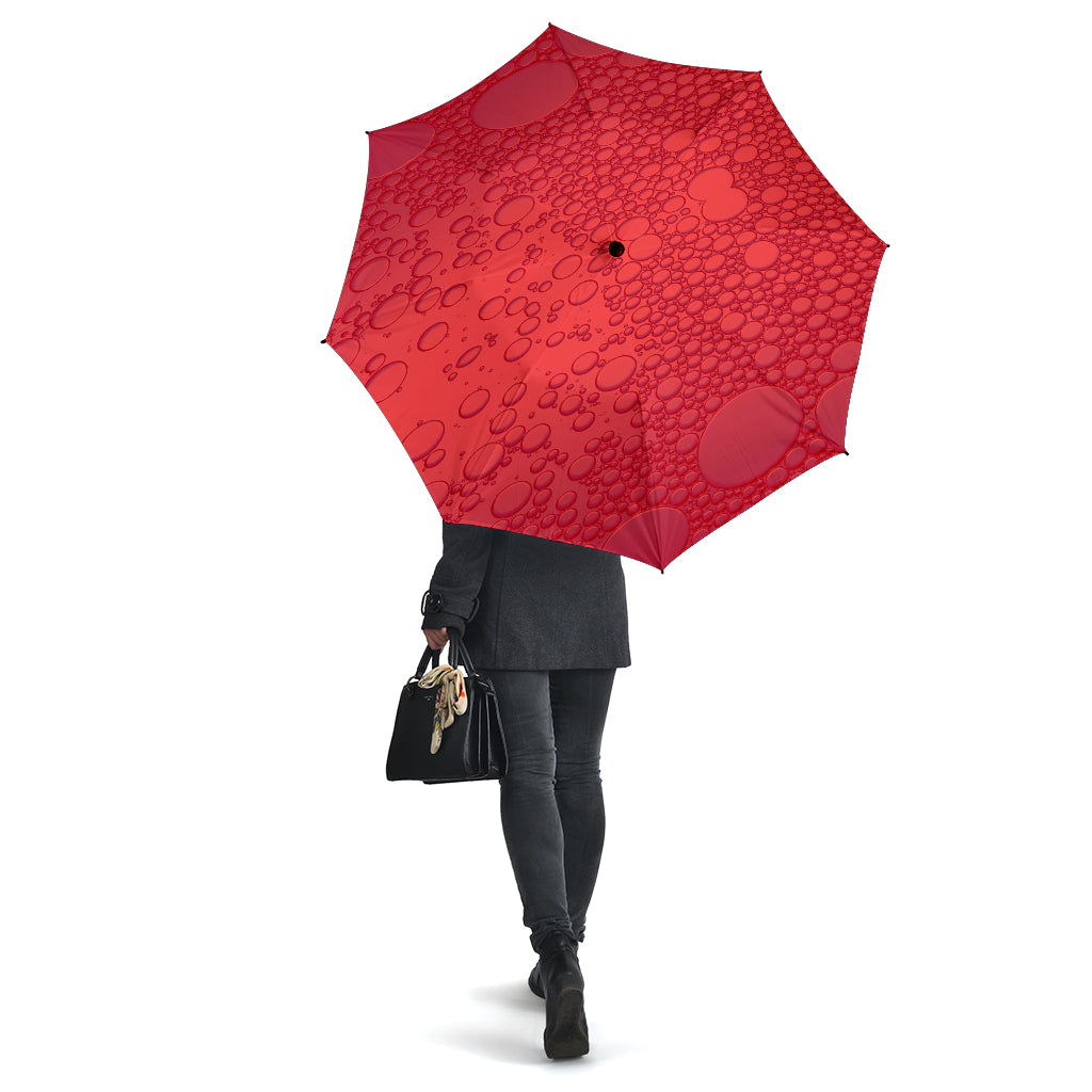 Red Raindrops Umbrella