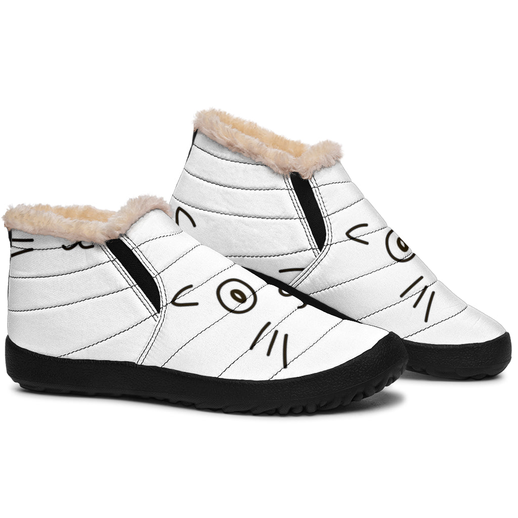 Cat Design Winter Trainer Boots