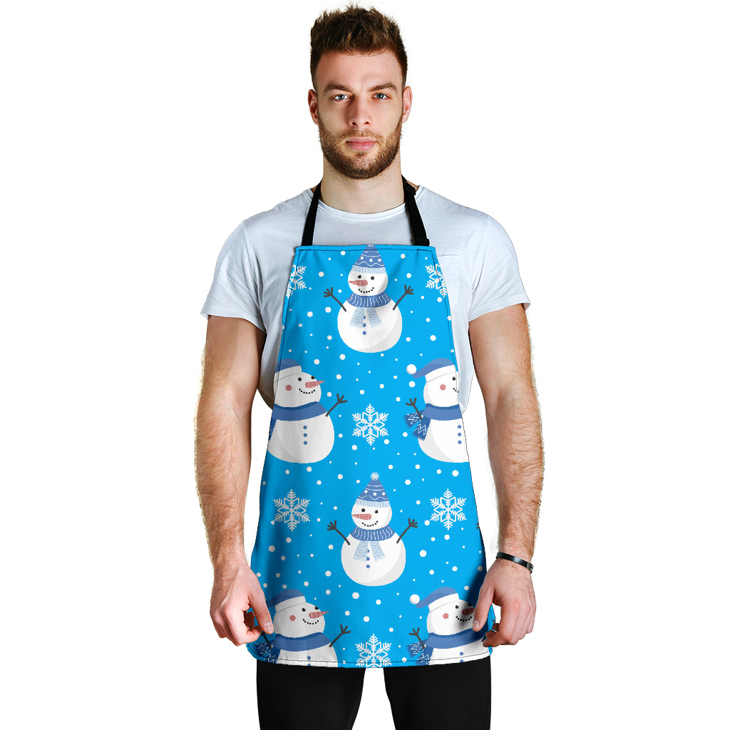 Christmas Perfect Blue Good Vibes Only Men's Apron