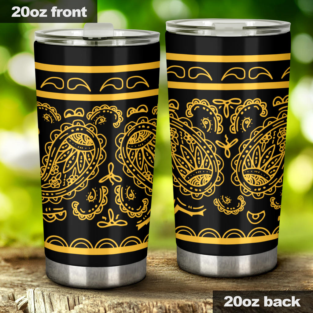 Black Gold Bandana Tumbler