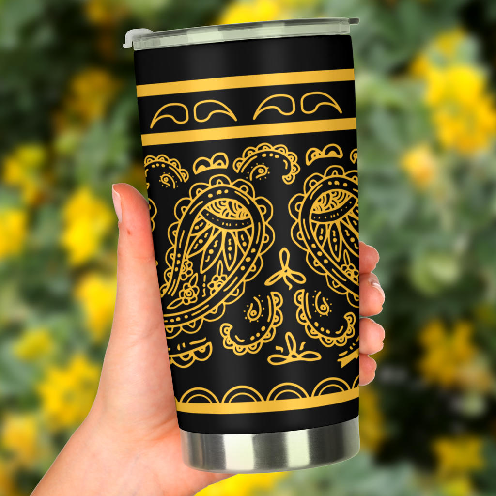 Black Gold Bandana Tumbler