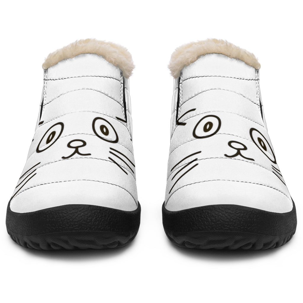 Cat Design Winter Trainer Boots