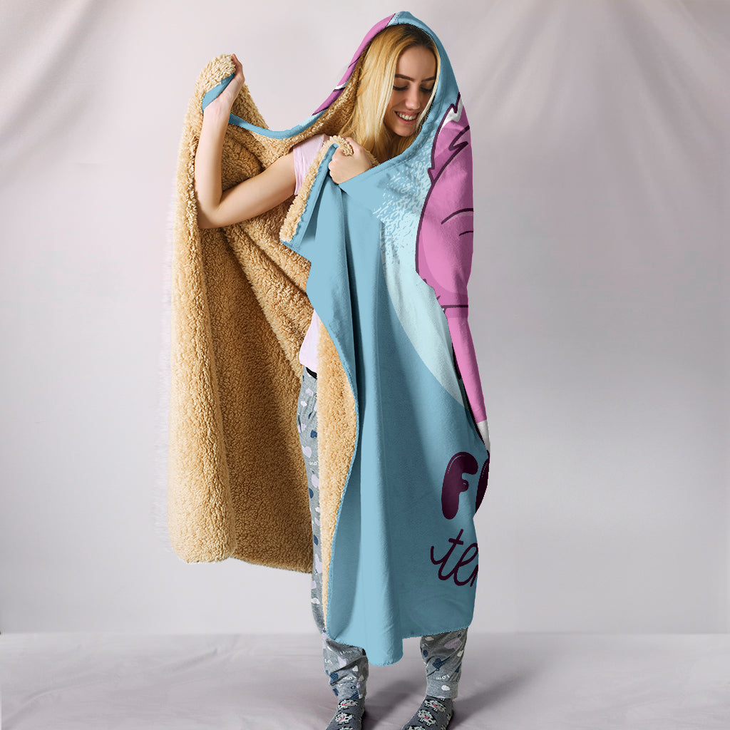 Fluffy Temptation Hooded Blanket