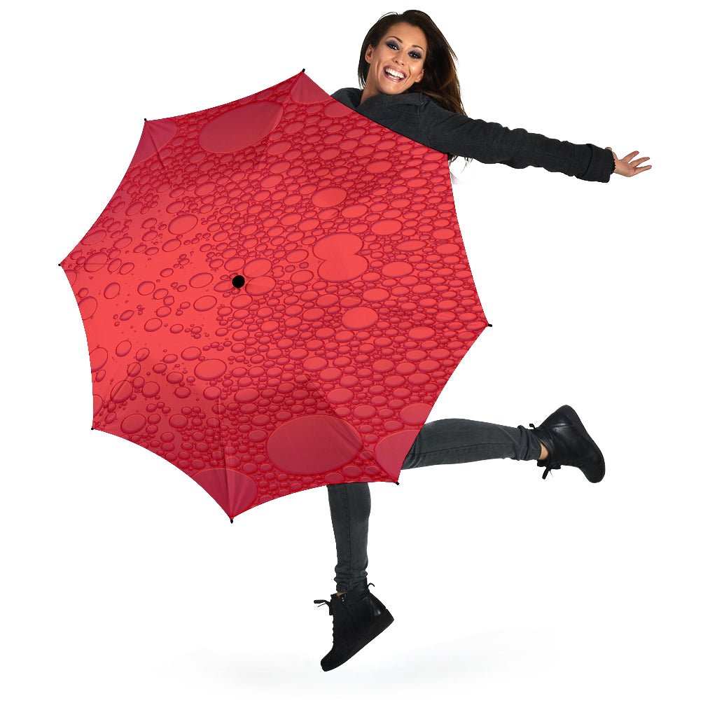 Red Raindrops Umbrella