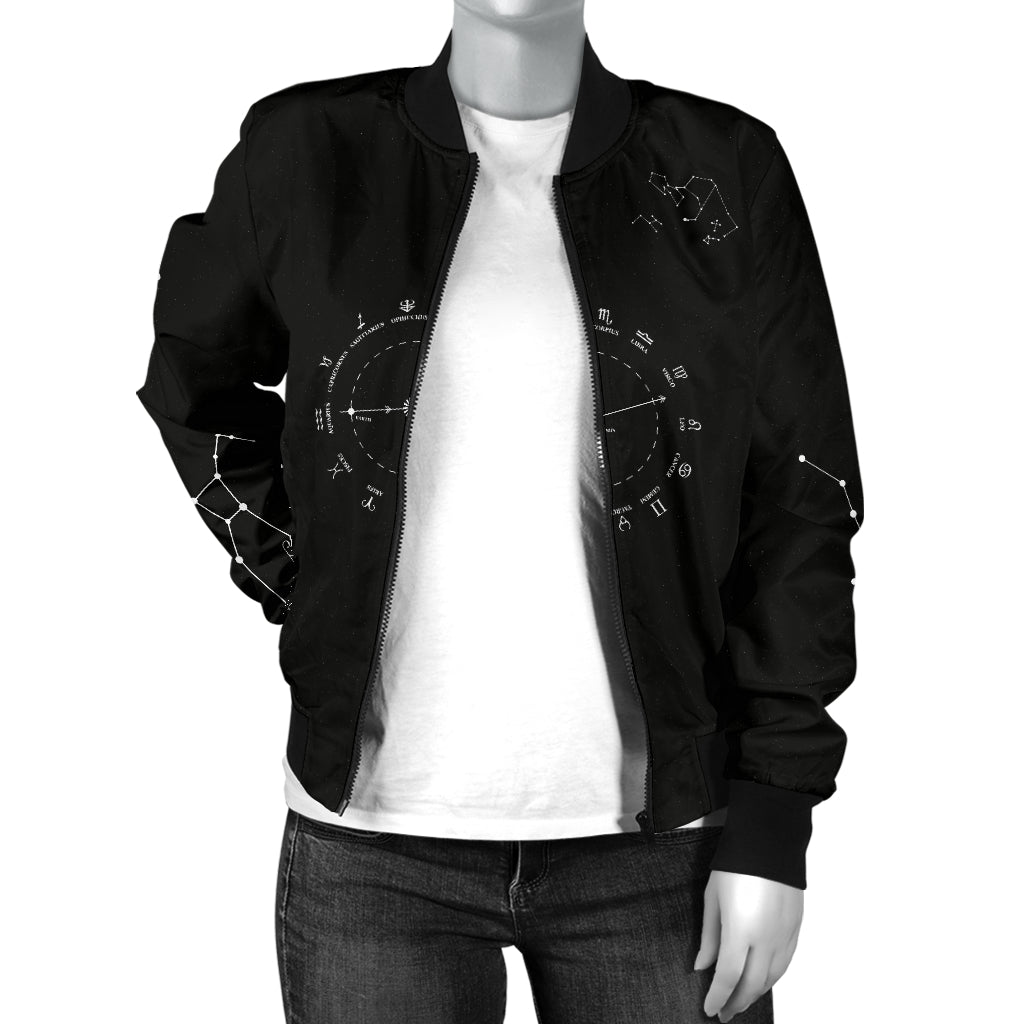 Women's Bomber Jacket Stars