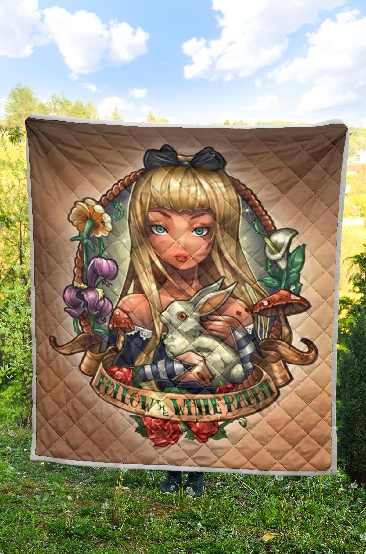 Tattoo Alice In Wonderland Quilt