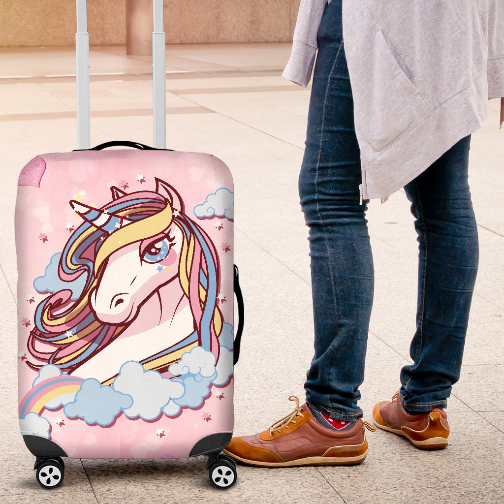 Unicorn Dreaming Protective Luggage Bag Cover