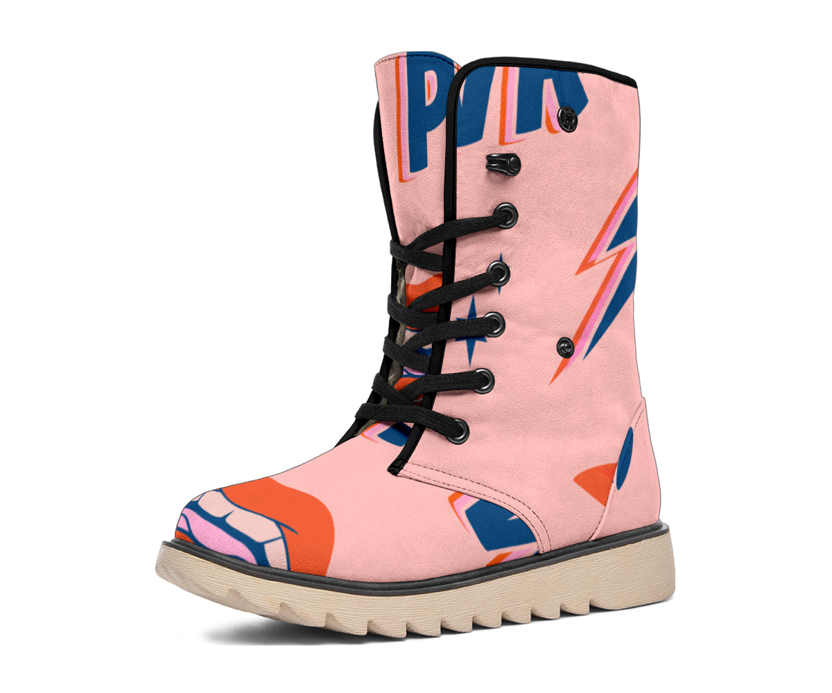 Girl Power Pink Polar Boots