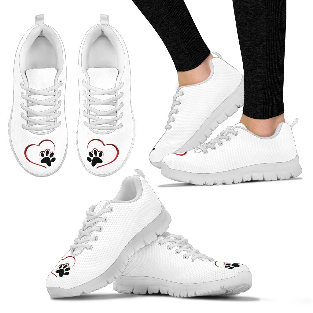 Women's Heart Paw Sneakers