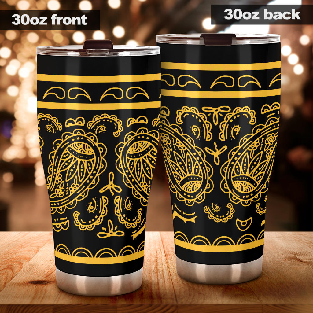 Black Gold Bandana Tumbler