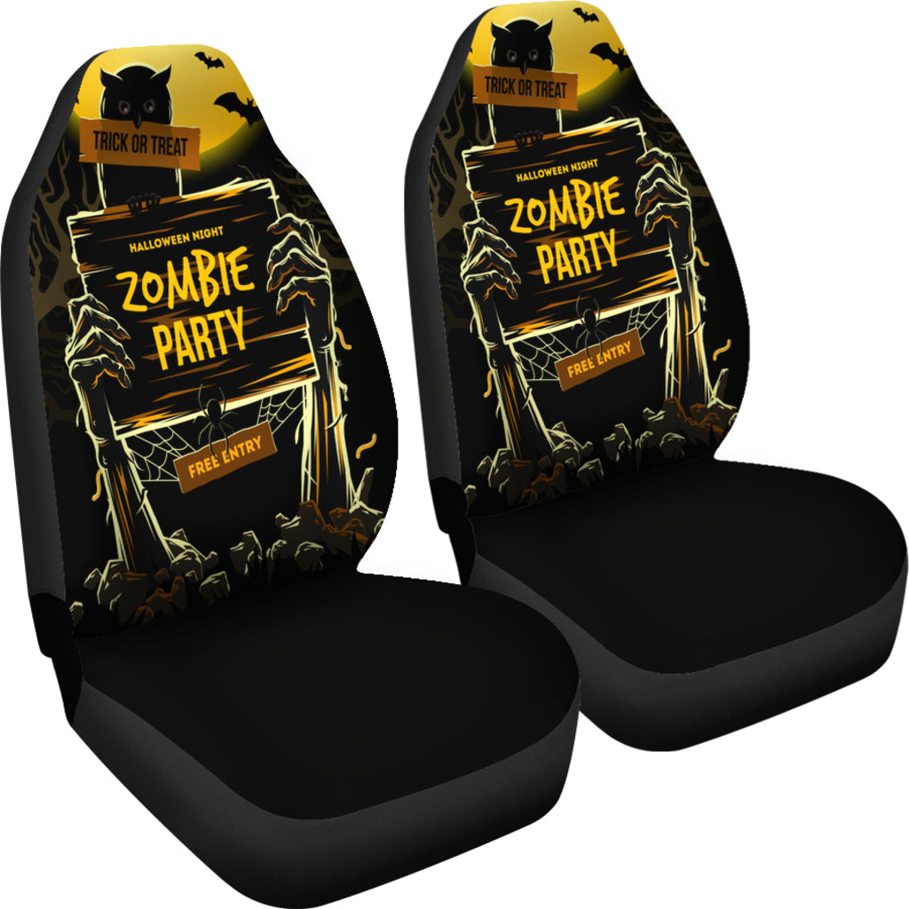 Zombie Party Halloween Car Seat Covers