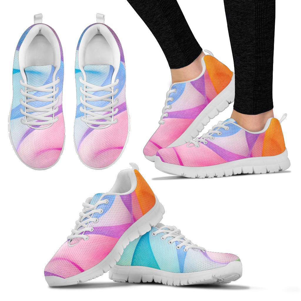 White Rainbow Prism Festival Sneaker Shoes