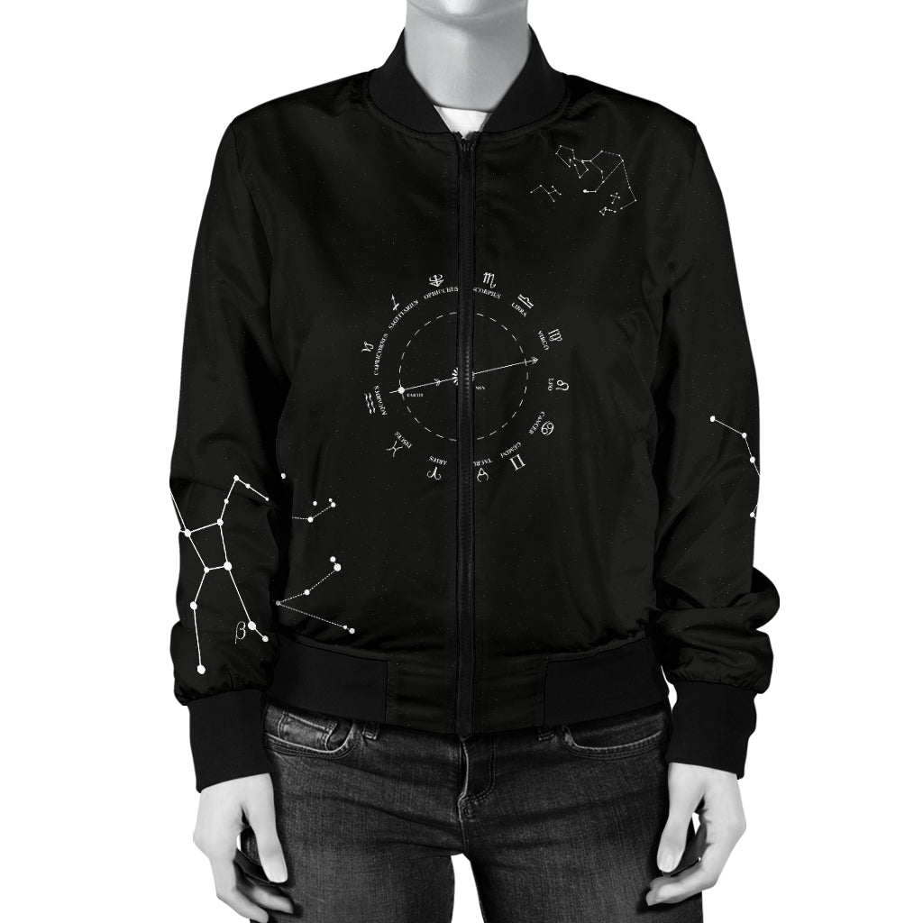 Women's Bomber Jacket Stars