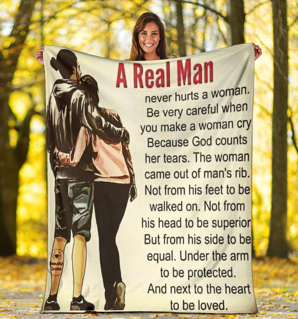 A Real Man Premium Blanket