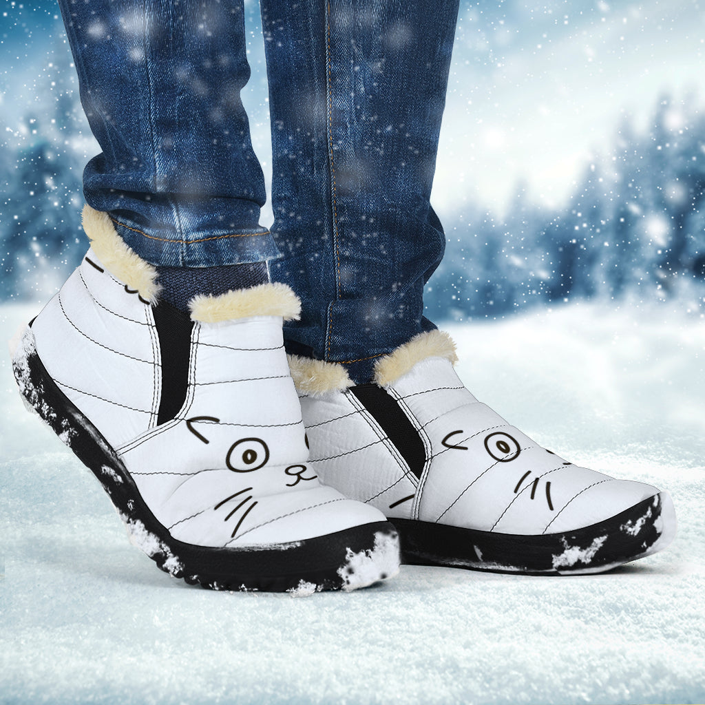 Cat Design Winter Trainer Boots
