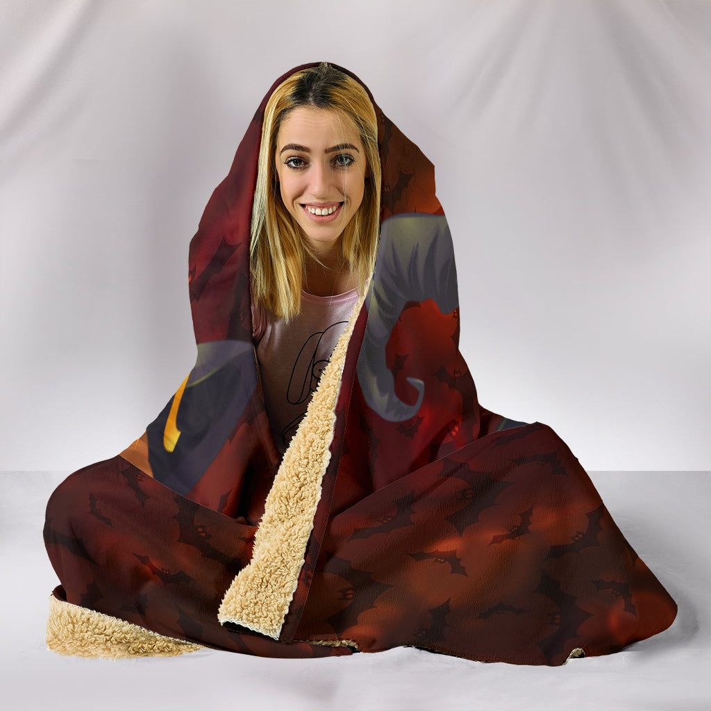 Halloween Plush Hooded Blanket
