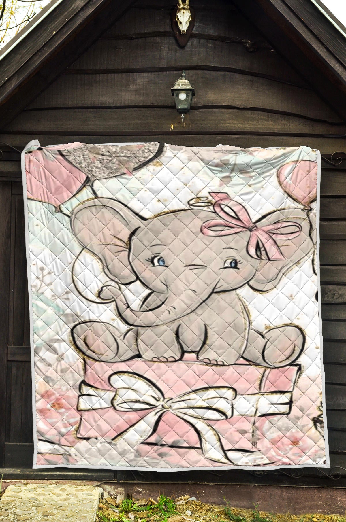 Pink Baby Cot Quilt