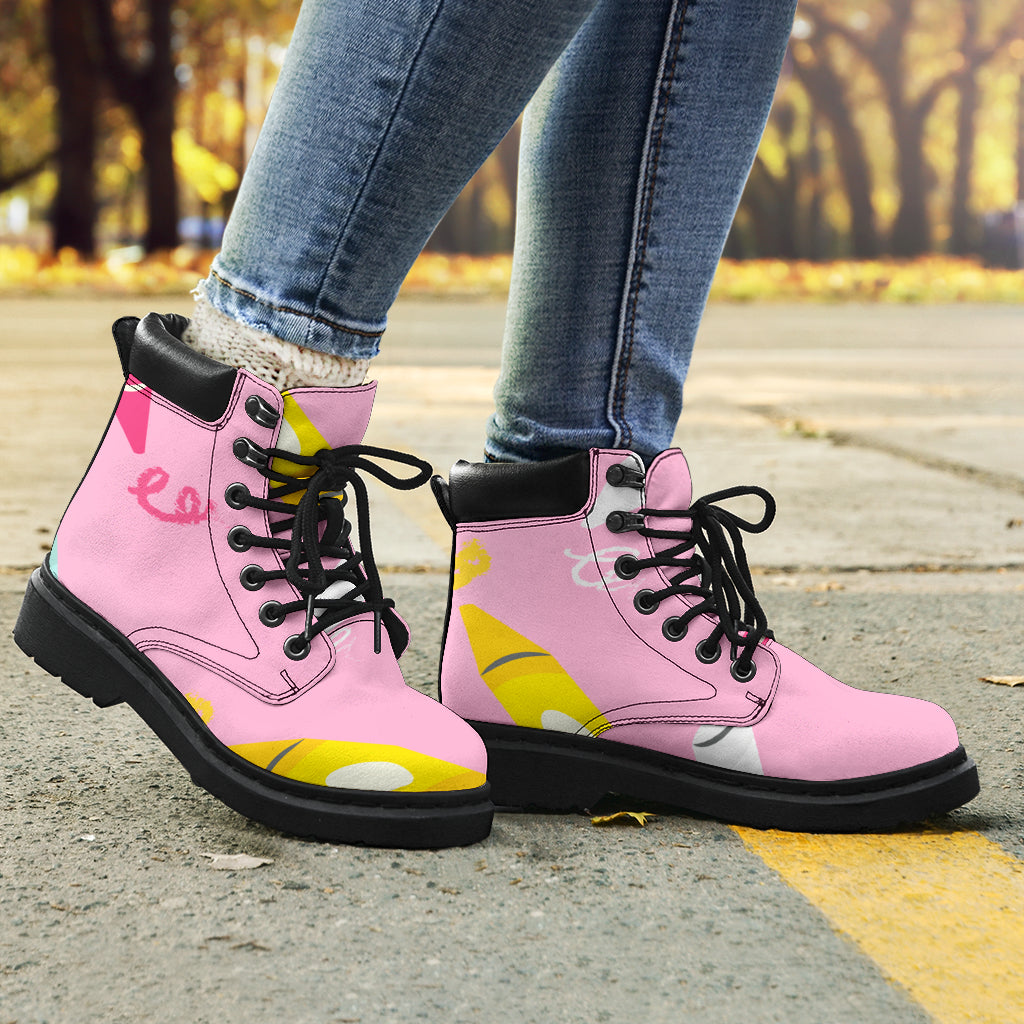 Pink Crayon All Season Boots