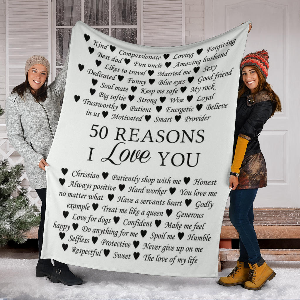 50 Reasons I Love You Blanket