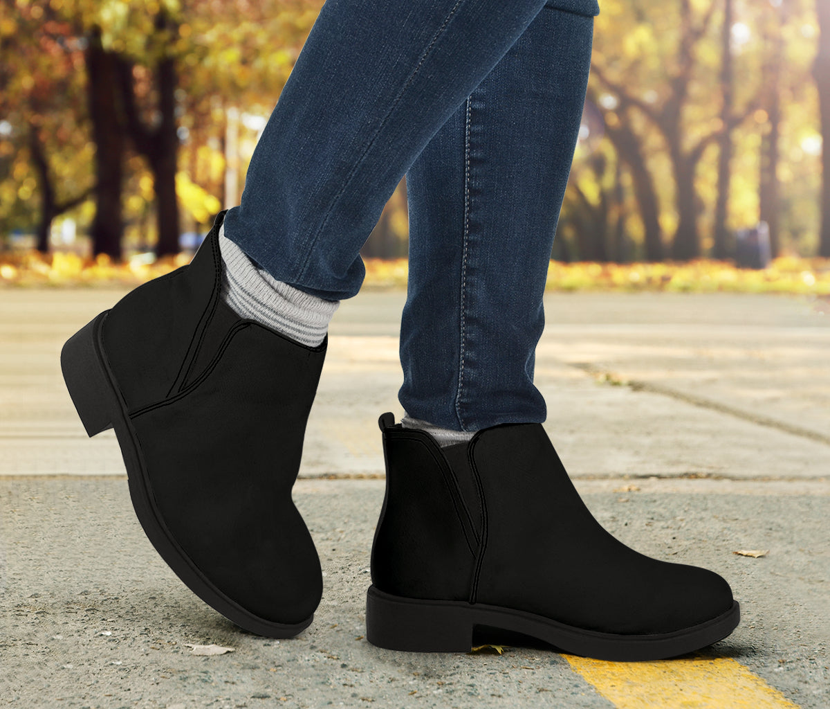 Vegan Black Fashion Boots