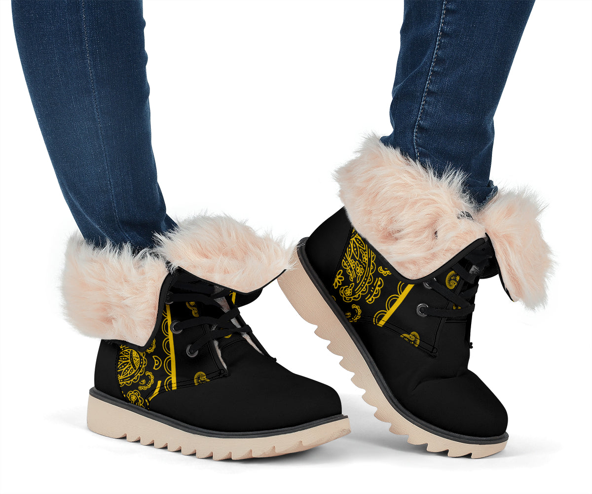 Black Gold Bandana Women's Polar Boots