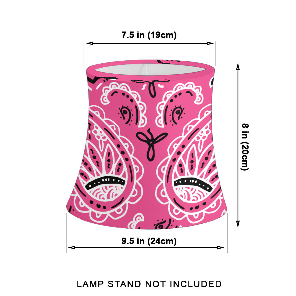 Warm Pink Paisley Drum Lampshade