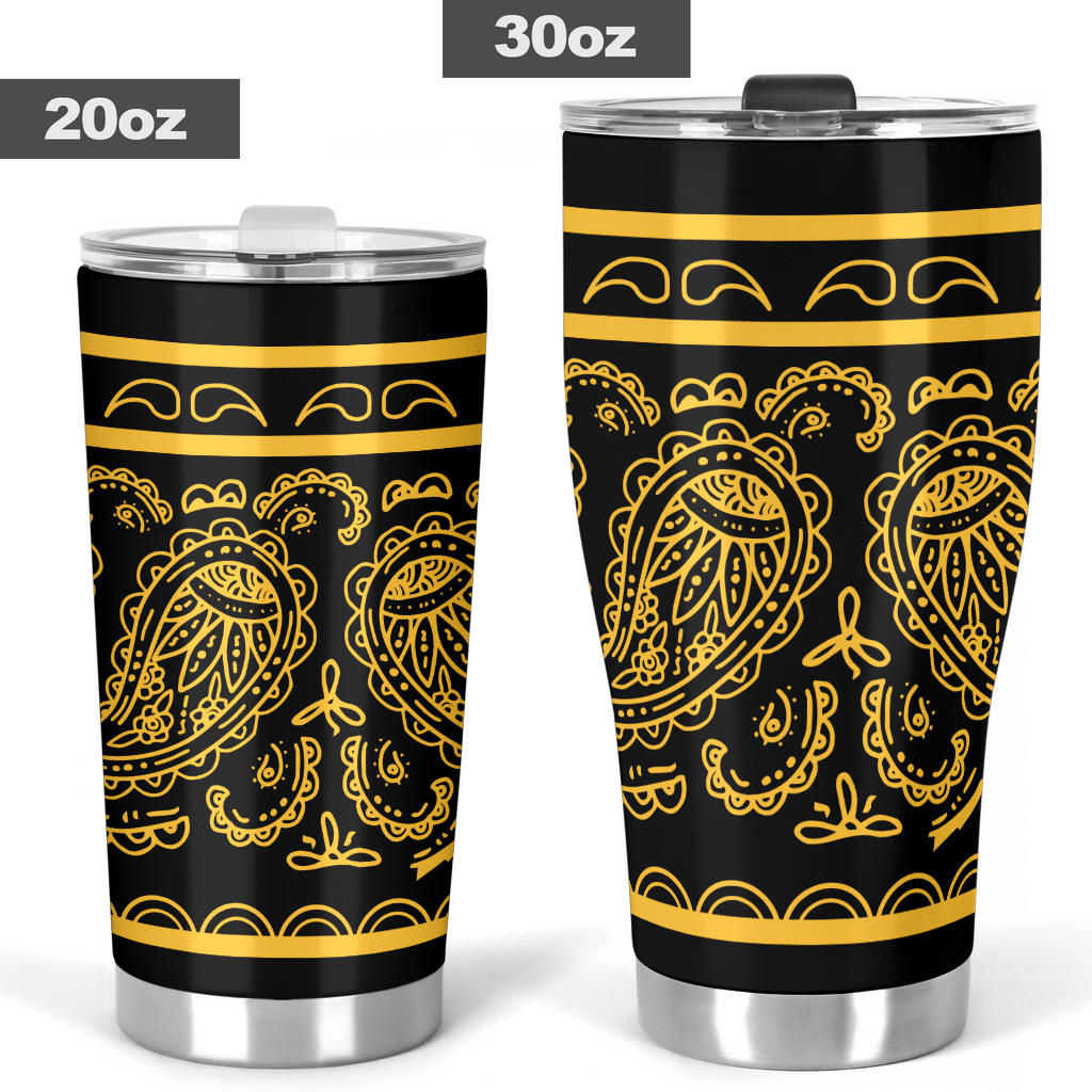 Black Gold Bandana Tumbler