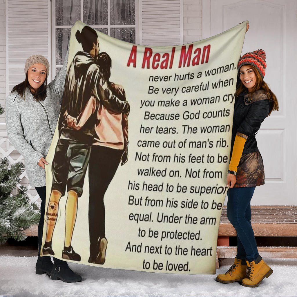 A Real Man Premium Blanket