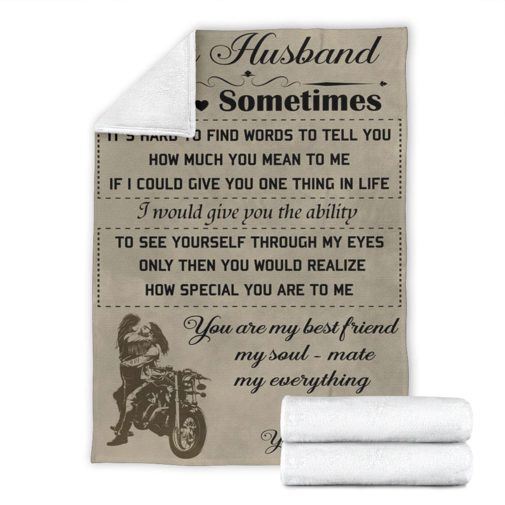 To My Husband Blanket