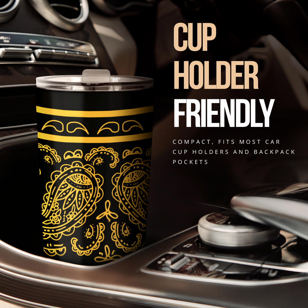 Black Gold Bandana Tumbler