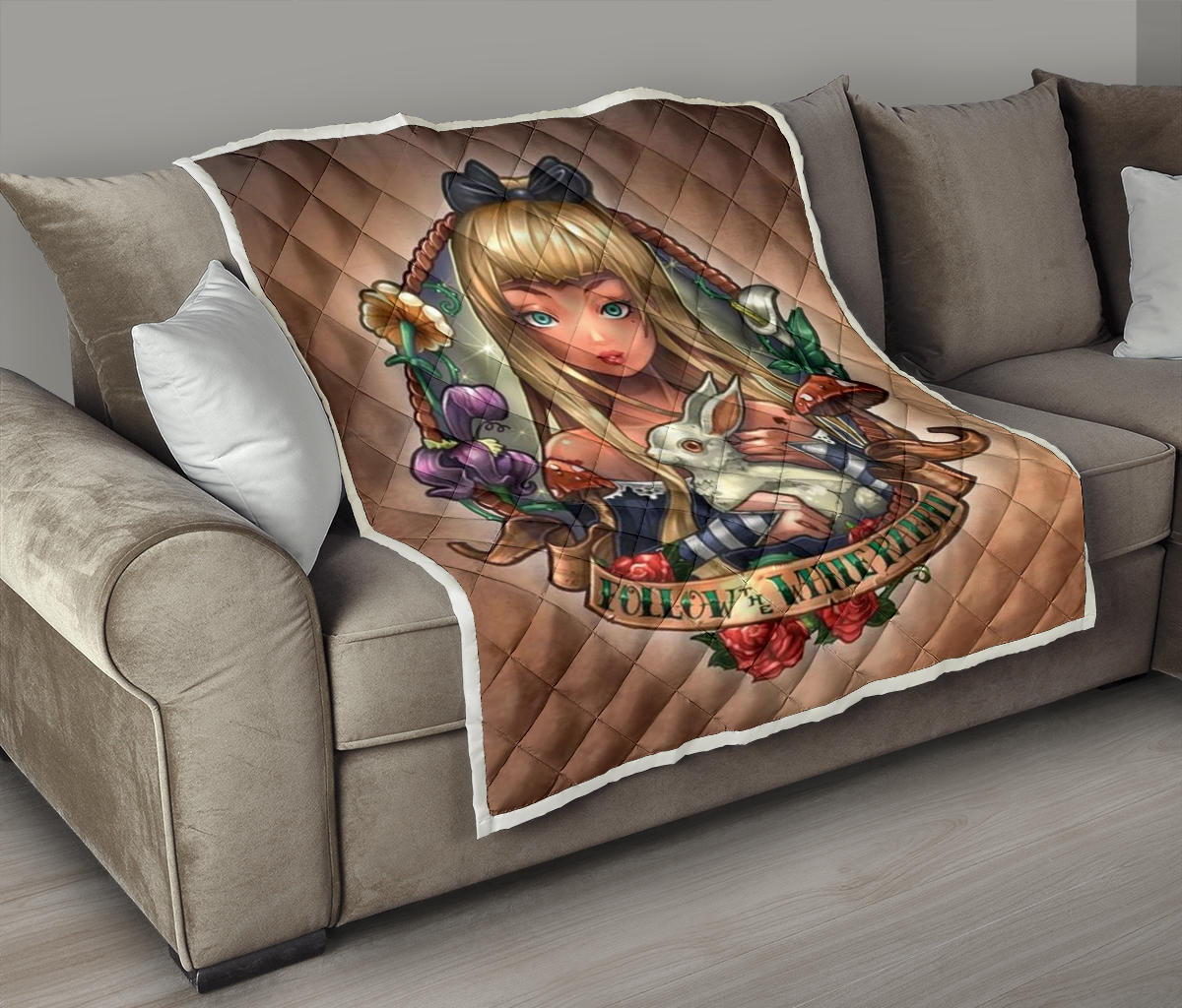 Tattoo Alice In Wonderland Quilt