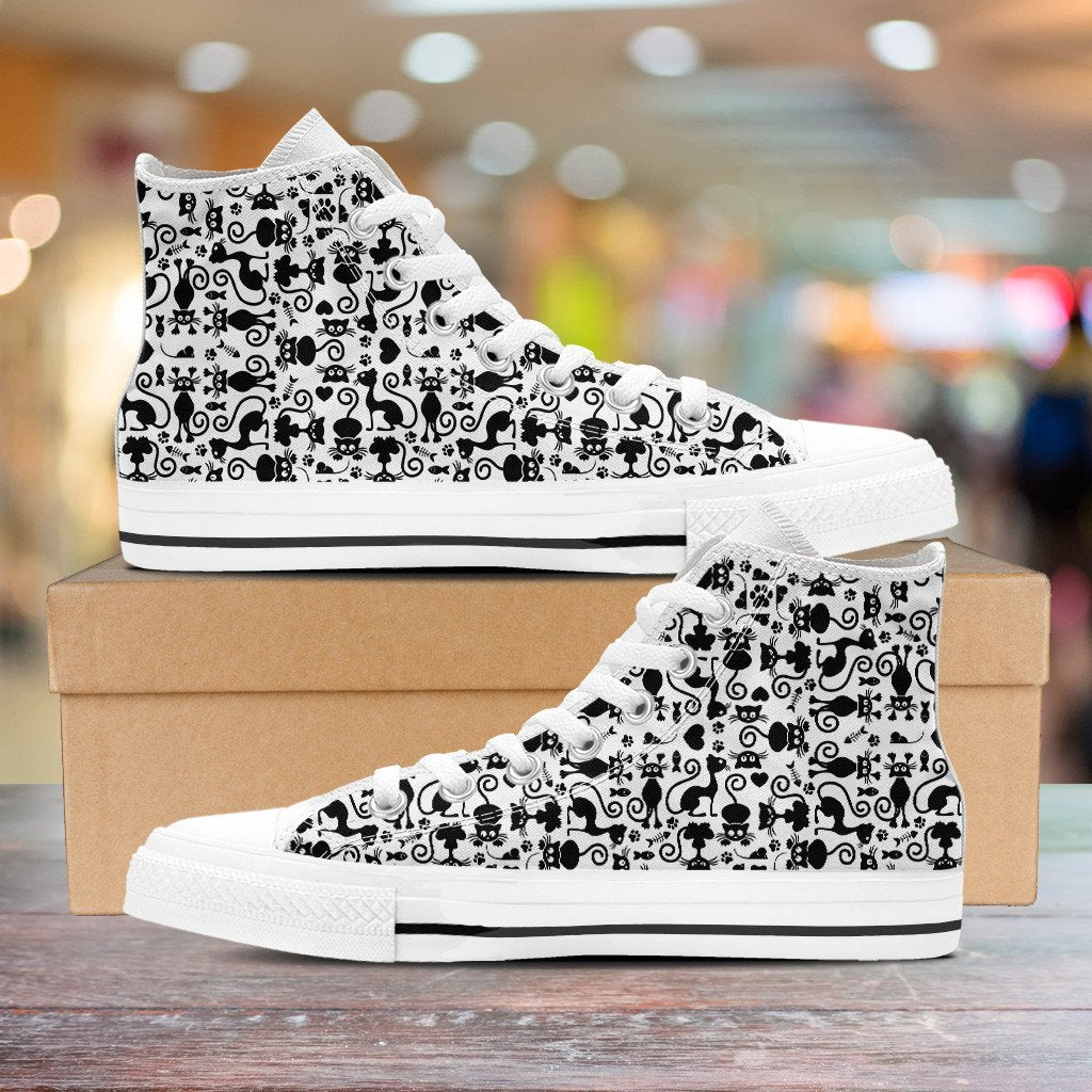 Cats White High Tops