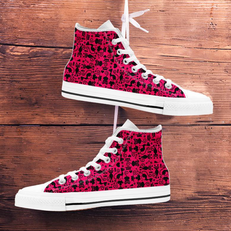 Cats Pink High Tops