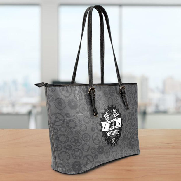 OH Mechanic Small Leather Tote Bag