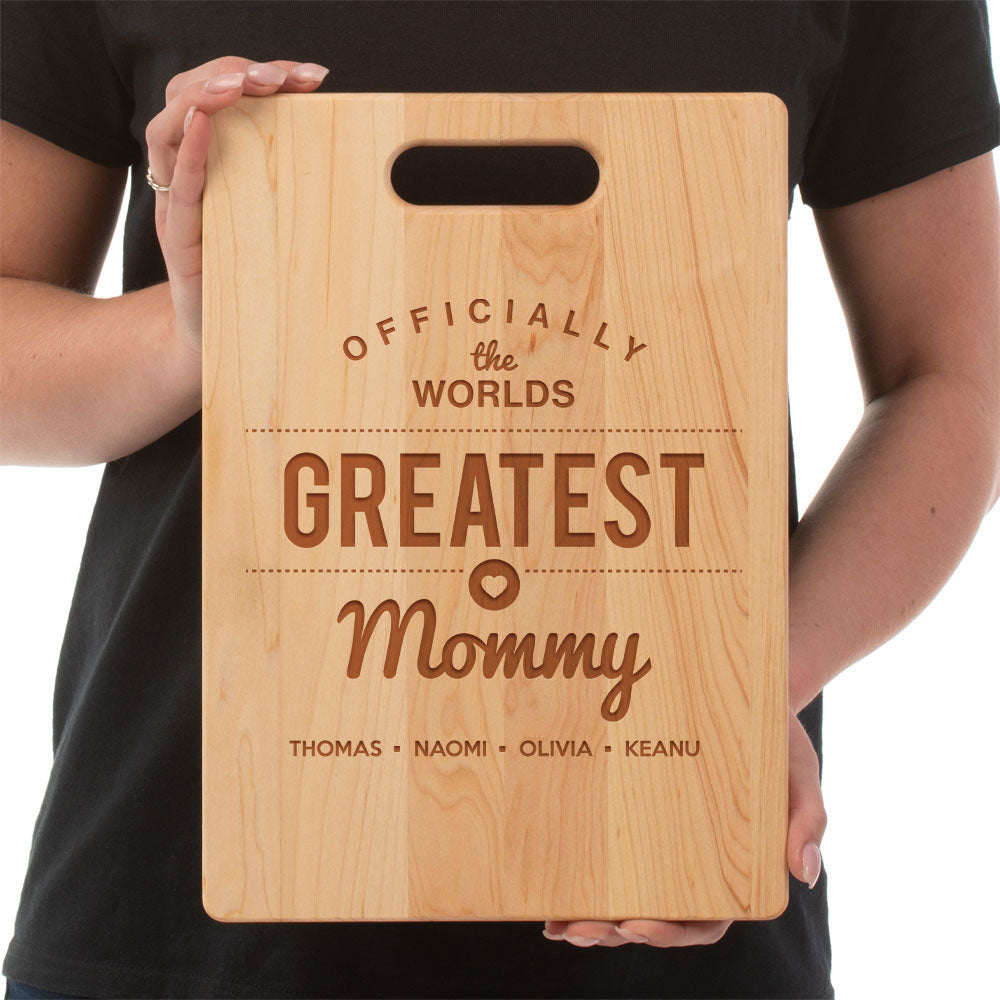 Greatest Mommy Cutting Board