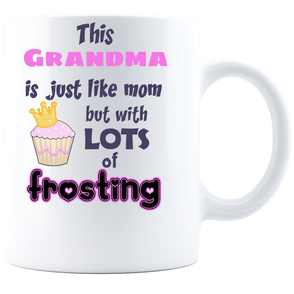 Coffee Mug  11 Oz Ceramic Cup Perfect Gift For A Great Granma -  White