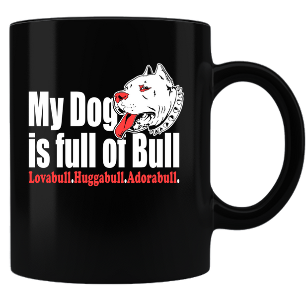Coffee Mug - Black Sublimated Only pitbull