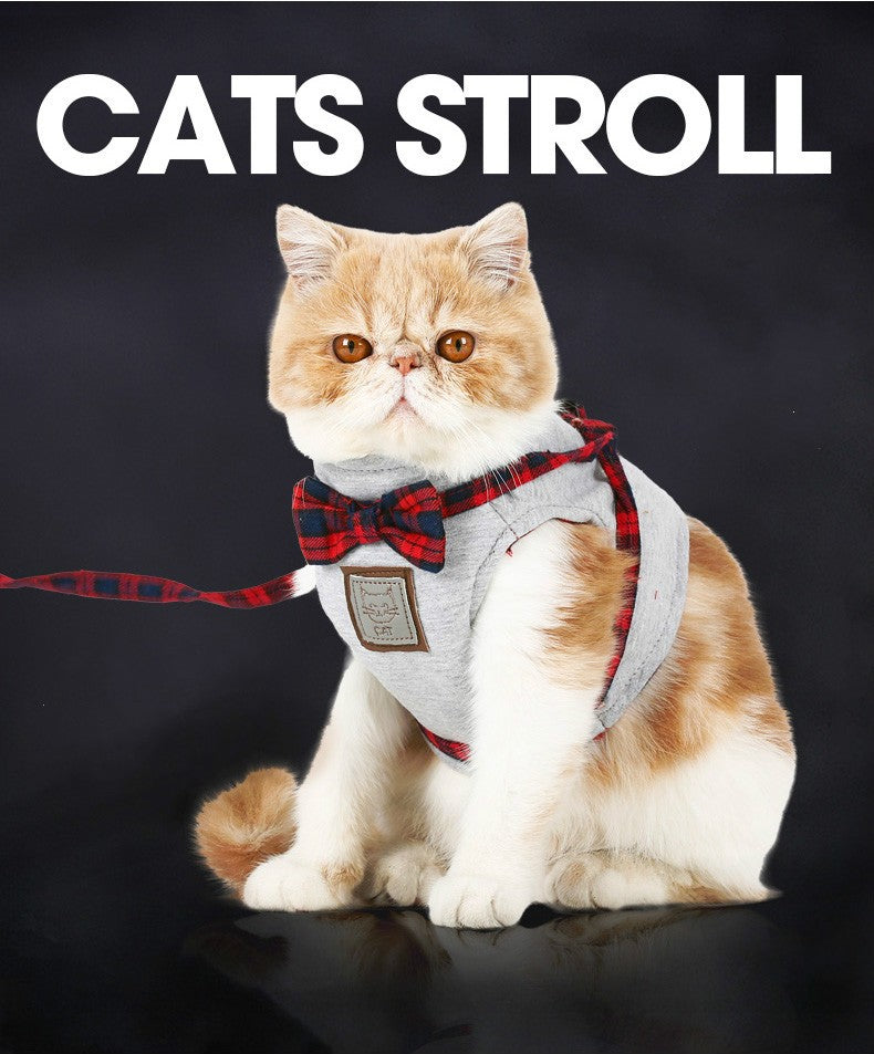 Cat Harnesses British Style Jacket+Leash Set