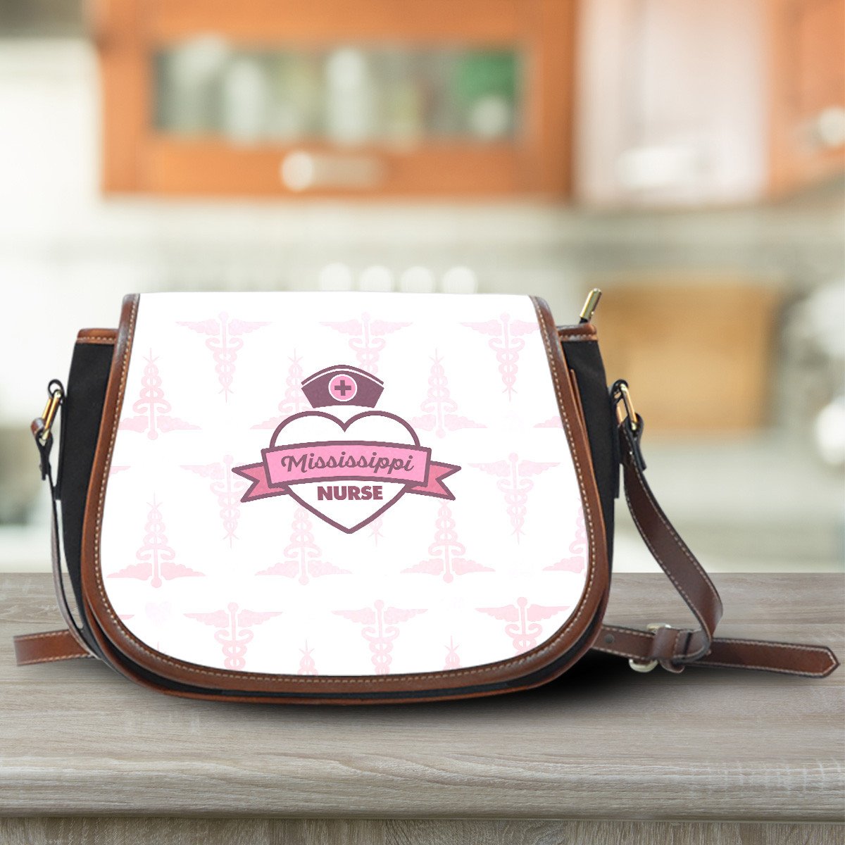 MS Nurse Pink Saddle Bag